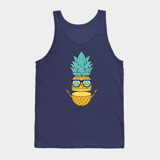 Pineapple summer sunglasses Tank Top by coffeeman